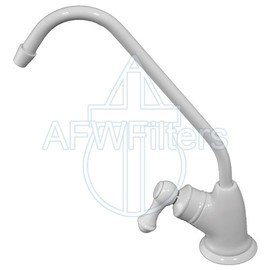 Euro-style Non-Air Gap Faucet for Water Filters and RO Systems (White)