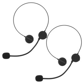 OATIPHO 2pcs Fake Headphone Props Headset Microphone Singer Cosplay Props Fake Headset Rock Star Microphone Singer Role Play Wireless Ma