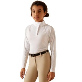 ARIAT Unisex Youth's Sunstopper 3.0 Show Shirt, White, X-Large