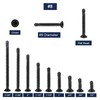 #8 x 1 Sheet Metal Screws 100Pcs 410 Stainless Steel