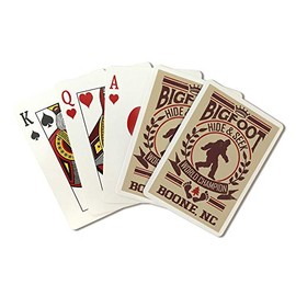 Boone, North Carolina - Bigfoot - Hide and Seek World Champion 101365 (Playing Card Deck - 52 Card Poker Size with Jokers)
