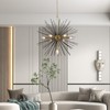 Maxax Sputnik Chandelier, 7 Lights Satellite Pendant Light fixtures, 25.6''