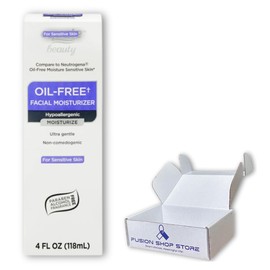 Equate Beauty Oil Free Moisturizer- for Face Care of Sensitive Skin, Fragrance Free, 4 fl oz (Pack of 1), Boxed By Fusion Shop Store