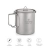 TOMSHOO Ultralight 750ml Titanium Pot Portable Titanium Water Mug Cup
