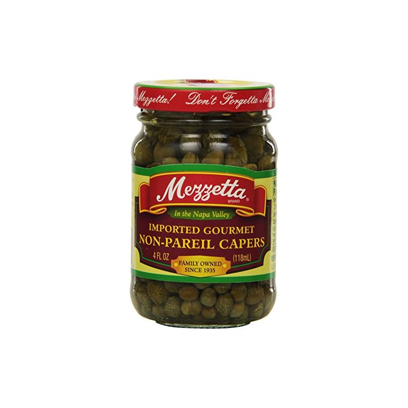 Mezzetta Capers, Non-Pareil, 4 Ounce (Pack of 12)
