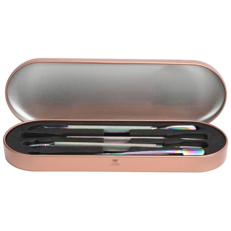 4pcs Stainless Steel Nail Cuticle Pusher Cuticle Trimmer Remover Set