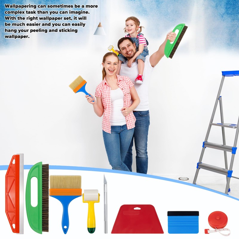 Mumjooyi Wallpaper Tools Set Wallpaper Smoothing Tool with Seam Roller