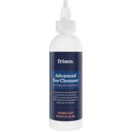 Frisco Advanced Ear Cleaner – 8oz Bottle, Dogs & Cats, Aloe & Vitamin E, pH Balanced