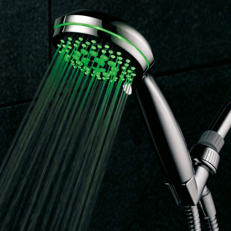 HotelSpa Neon Ultra-Luxury 7-setting LED Hand Shower with Chrome Face