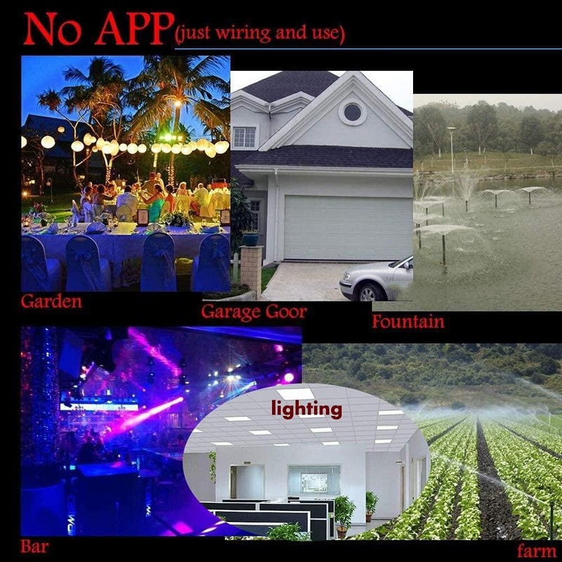 Mini Wireless Switch 12V,4 Way Mini Remote Switch DC 5V/12V/24V/48/10A