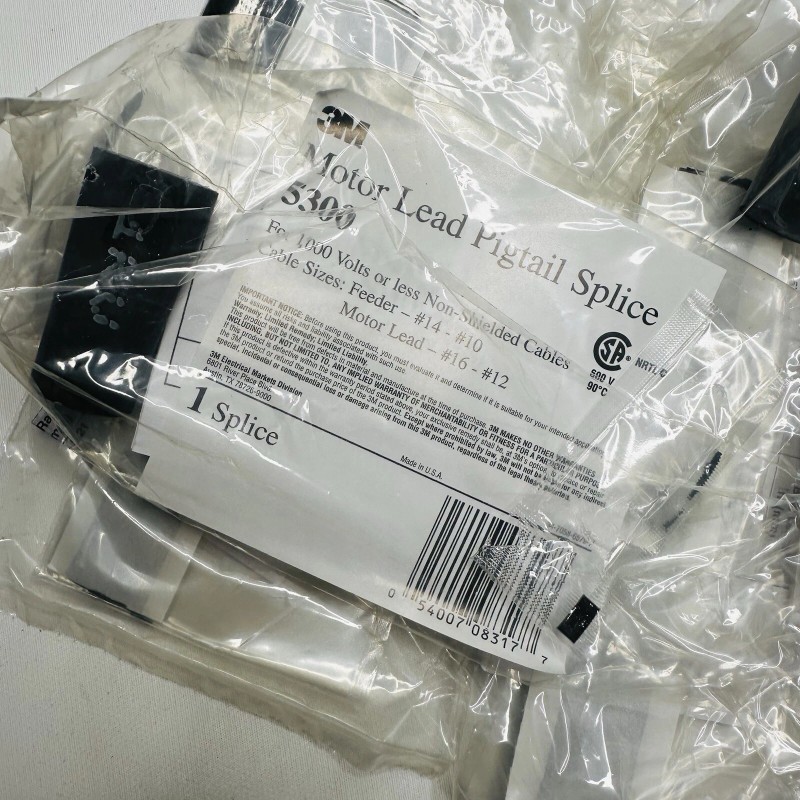 3М Motor Lead Pigtail Splice 3 Splices/Kit 5300, 1000 Volts