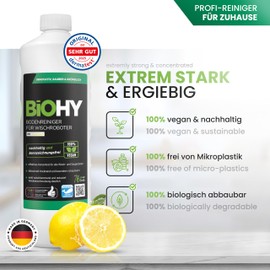 BiOHY Floor Cleaner for Mop Robots with Fresh Fragrance (500 ml) | Concentrate Cleaner for All Mop & Robot Vacuum Cleaner with Wet Function | Low Foam & Streak Free | For All Floors