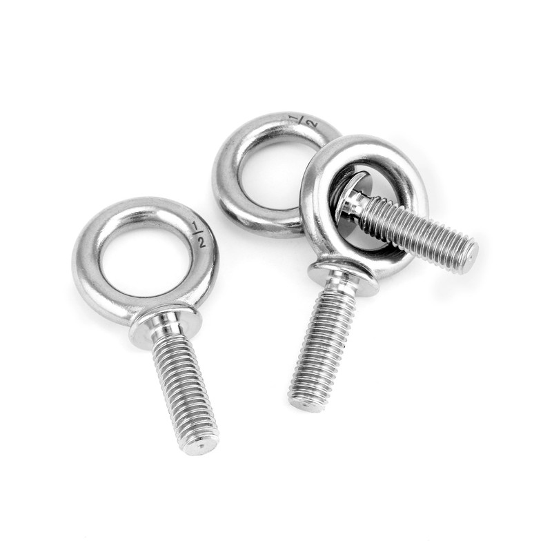 QWORK Eye Bolt, 20 Pack 1/2" -13 x 1-1/2" Marine