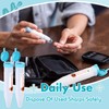 Colingmill 4 Count Single Use Travel Sharps Containers Transportable Small