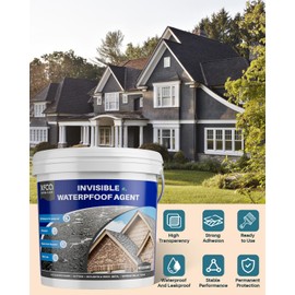 Transparent Waterproof Sealant,281oz Clear Transparent Waterproof Coating,Liquid Invisible Water Proof Agent for Roofs Walls,Garden,Bathroom,Kitchen Indoor & Outdoor Water Proof Sealant