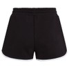 Karl Lagerfeld Jeans Women's Binding Sweat Shorts, black, XL