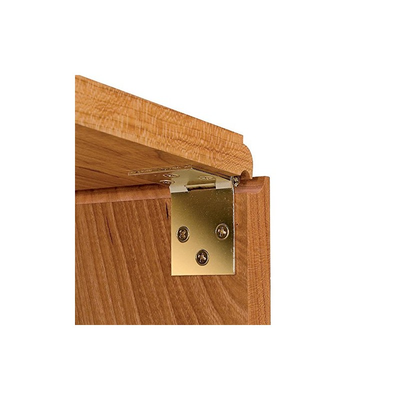 Brass-Plated Drop Leaf Hinges for Shaped Edges