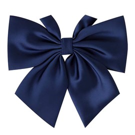 Shuclass School Ribbon, Girls, Uniform Ribbon, Bowknot, Adjustable, Plain, School Uniform, Navy Blue, Junior High School Students, High School Students, Uniform, Uniform Ribbon, Girls' Uniform Accessories, Various Colors, Ribbon, U215