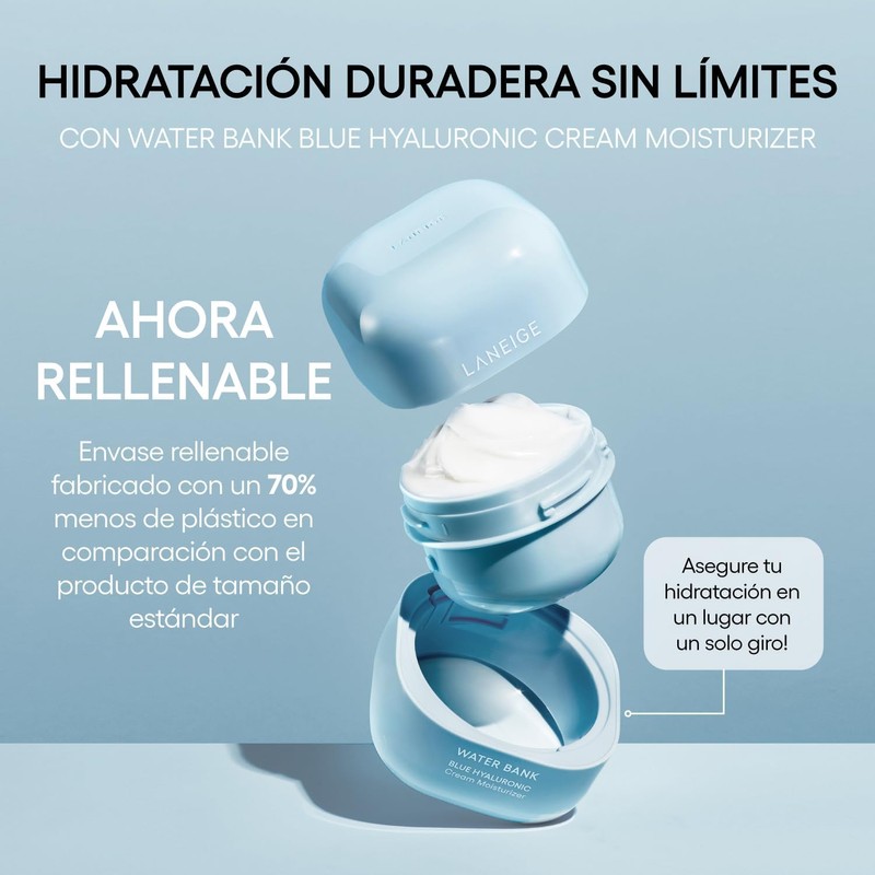 LANEIGE Water Bank Blue Hyaluronic Cream Moisturizer (Crema Hidratante)