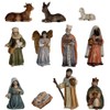 FADEDA 11x Nativity Figures Orient/Height: 10 cm/Hand-Painted/Detailed Nativity Figures -