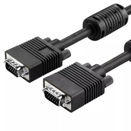 M TECH VGA to VGA Cable, 1.5m, 15 Pin, 1080P Full HD, For PC, Laptop, TV, Projector