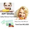 ALAZCO 160pcs Premium Soft Bristle EaseBetween Gentle Picks Flexible Rubber