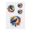 4 x 'Raven Dreamcatcher' Temporary Tattoos - Water Resistant, Skin-Safe,