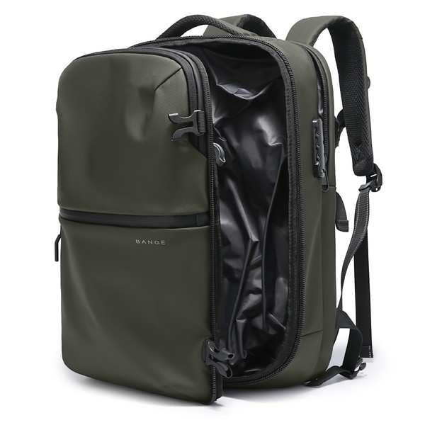 BANGE BANGE Travel Backpack with Vacuum Pocket and TSA lock