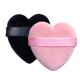 Makeup Puff with 2 Heart-Shaped Makeup Air Mat Puff for Wet and Dry Use, Multi-functional Air Puff