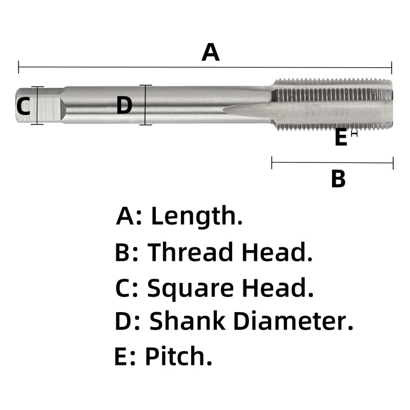 Aceteel HSS 11/16"-18 UNS - Grifo de rosca para mano