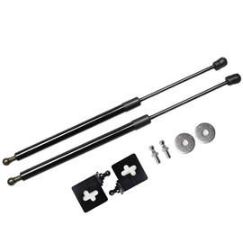 TSUBASA Hood Lift Supports for Honda Ridgeline YK1 2004-2015 Front Bonnet Modify Gas Struts Shocks Damper Spring Rod 2PCS (Normal Black)