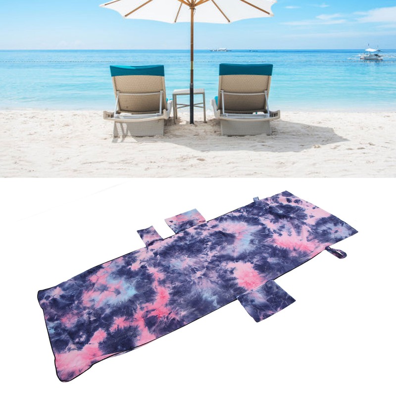 Beach Chair Cover Microfiber Good Water Absorption Side Pocket Design