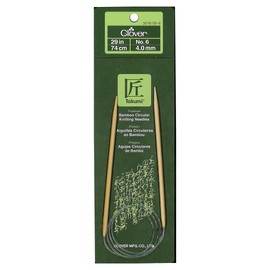 Clover 3016/29-06 Takumi Bamboo Circular 29-Inch Knitting Needles, Size 6