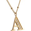 LuckyLy Collares para Mujer Inicial Acero Inoxidable Oro 18K Regalos