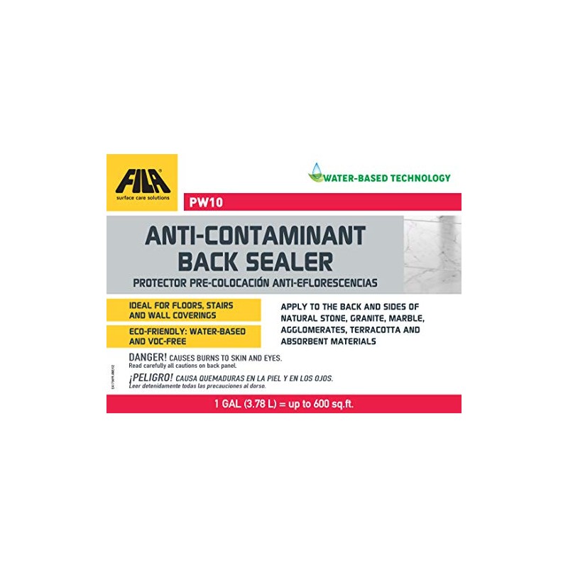 FILA Surface Care Solutions PW10 Anti-Contaminant Back Sealer, 1 GAL