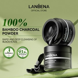 LANBENA 3.0 Bamboo Charcoal Nose Pore Strips, UPGRADED Blackhead Remover Mask for Stubborn Blackheads, Dirts, Whiteheads, Oil and More, Face Pore Purifying Cleansing, Aloe Vera, Volcanic Ash