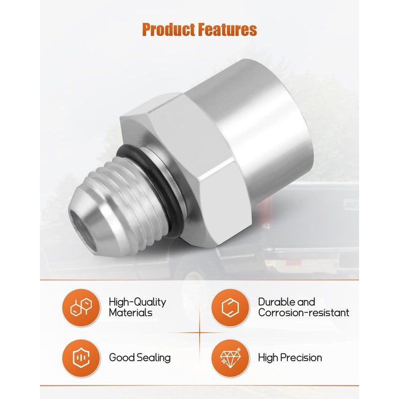 6AN Adapter Fitting Set Fit for GM TBI Style/Vortec Fuel
