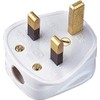 Standard 3 Pin UK Plug 3A, White