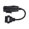 OBD2 30Pin‑16Pin Diagnostic Cable Adapter 250mm/9.8in Length Replacement for IVECO