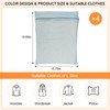 4-Piece Blue Large Durable Organic Cotton Mesh Laundry Bags with