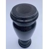 Turned Granite Vase Polished 4" x 10" Black