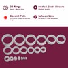 VAJRAANG Fore-Stretch Rings (20-Piece-Set) with Cold-Pressed Coconut Oil and 'How