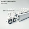 Curtain Track Pulley Wheels 20 Pack, Dual‑Wheel Quiet Heavy‑Duty Rollers