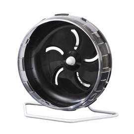 Hamster Wheel Treadmill Wheel, Silent Hamster Exercise Wheels, Freely Adjustable in Height Or Assembled in Cage, for Hamsters or Other Small Animals - Black