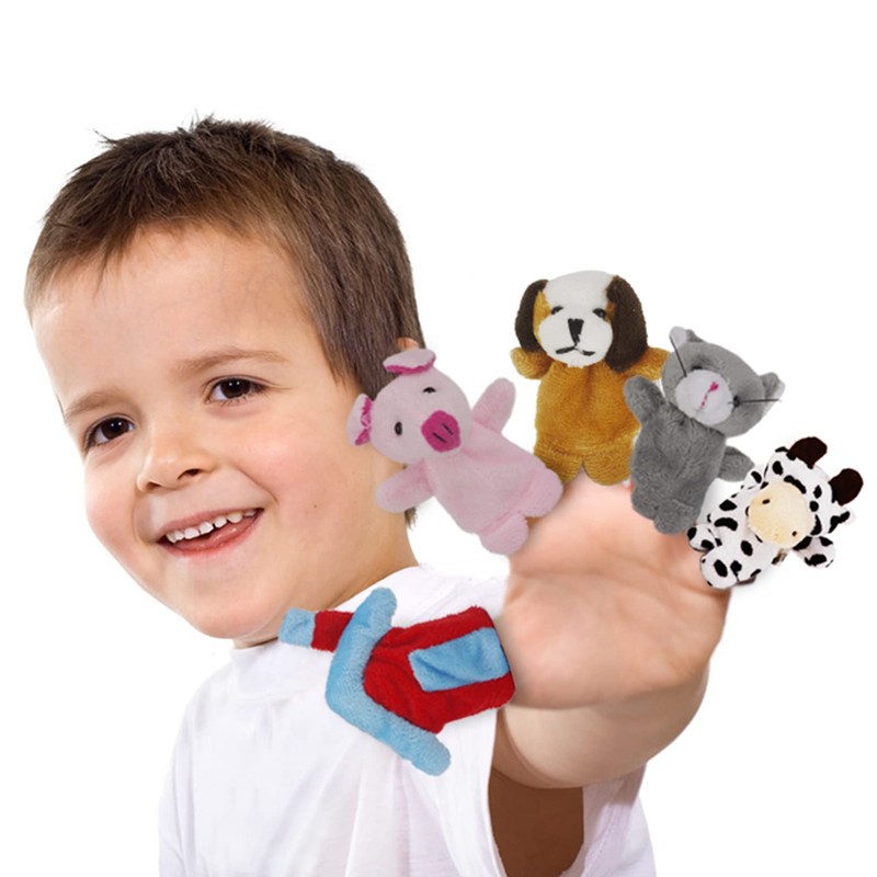 RIY 10Pcs Story Time Finger Puppets - Old Macdonald Had