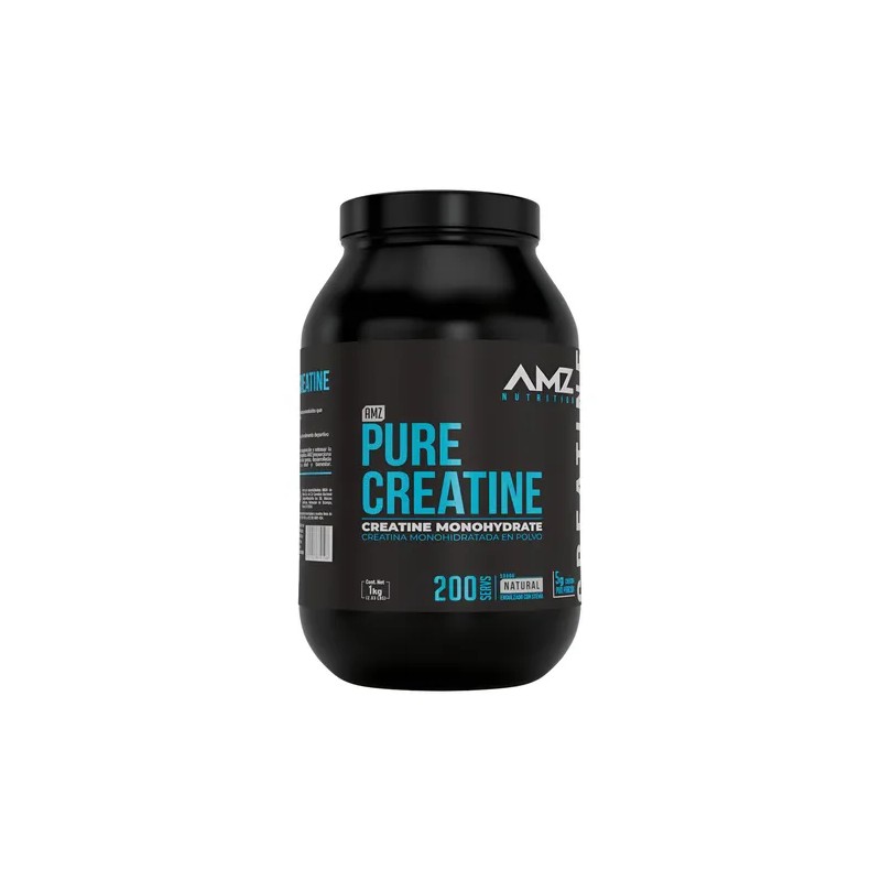 Creatina Monohidratada Pura Amz 1 Kg 200 Servicios Creatina