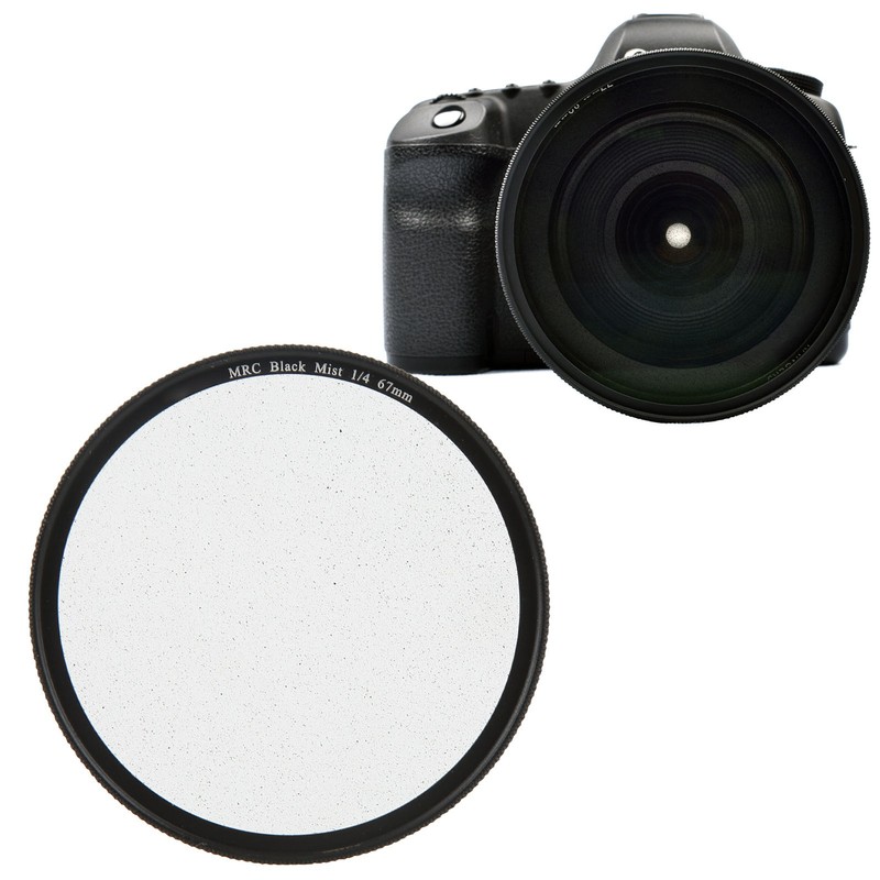 Lightdow Black Diffusion 1/4 Filter Mist Cinematic Effect Soft Focus