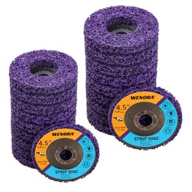 Strip Discs Rust Remover Wheel Stripping Wheel (4-1/2" x 7/8"-Purple, 20)