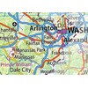 Physical Map of Virginia State - 11.3 x 23.3 Inches