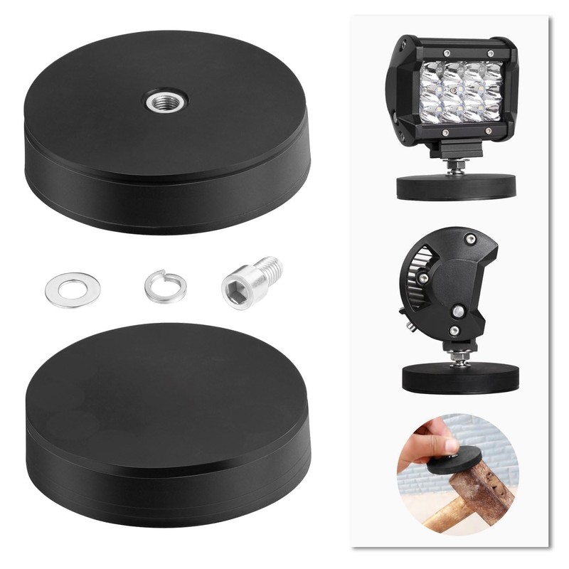 AKD Part Magnetic Base Mounting Brackets, 2pcs Powerful Sucker Holder